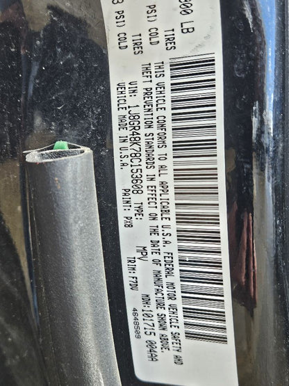 2008 Jeep Grand Cherokee Commander 3.7L Powertrain Control Module PCM PCU