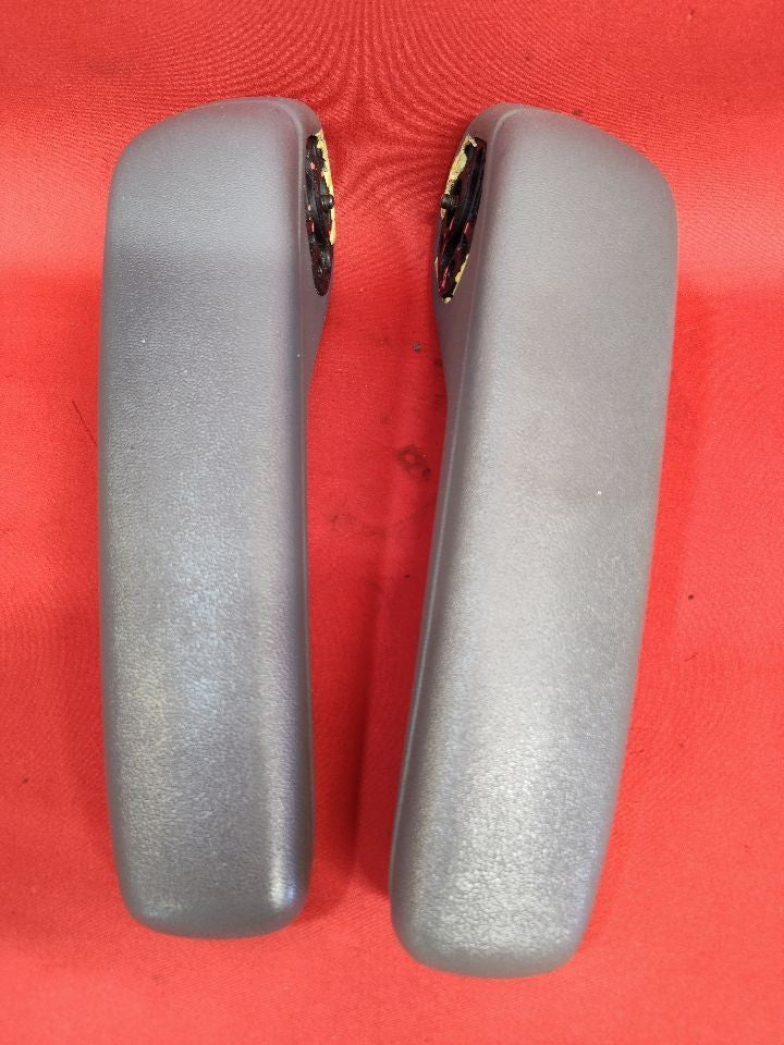 2008-2010 Chrysler Dodge Van FRONT Left Right Seat Armrest Set Medium Slate Gray