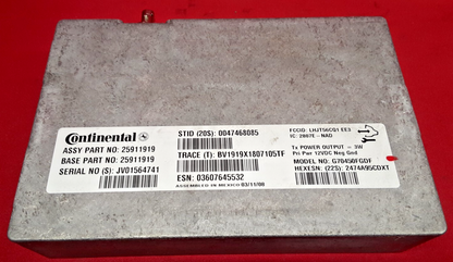 2007 - 2009 GMC Chevy Cadillac GPS Navigation Communication Module 25911919