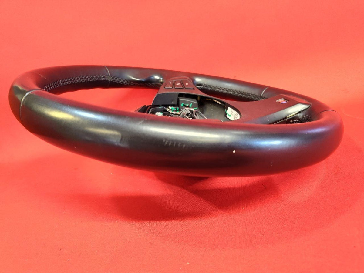 2004-2006 BMW X3 M-Sport Black Leather Steering Wheel w/ Cruise Radio Buttons