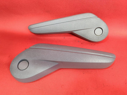 2008-2010 Chrysler Dodge Van FRONT Left Right Seat Armrest Set Medium Slate Gray