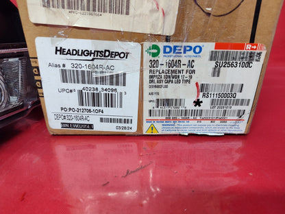 DEPO Front Right Passenger Daytime Running Light For 17-23 Subaru Impreza CAPA