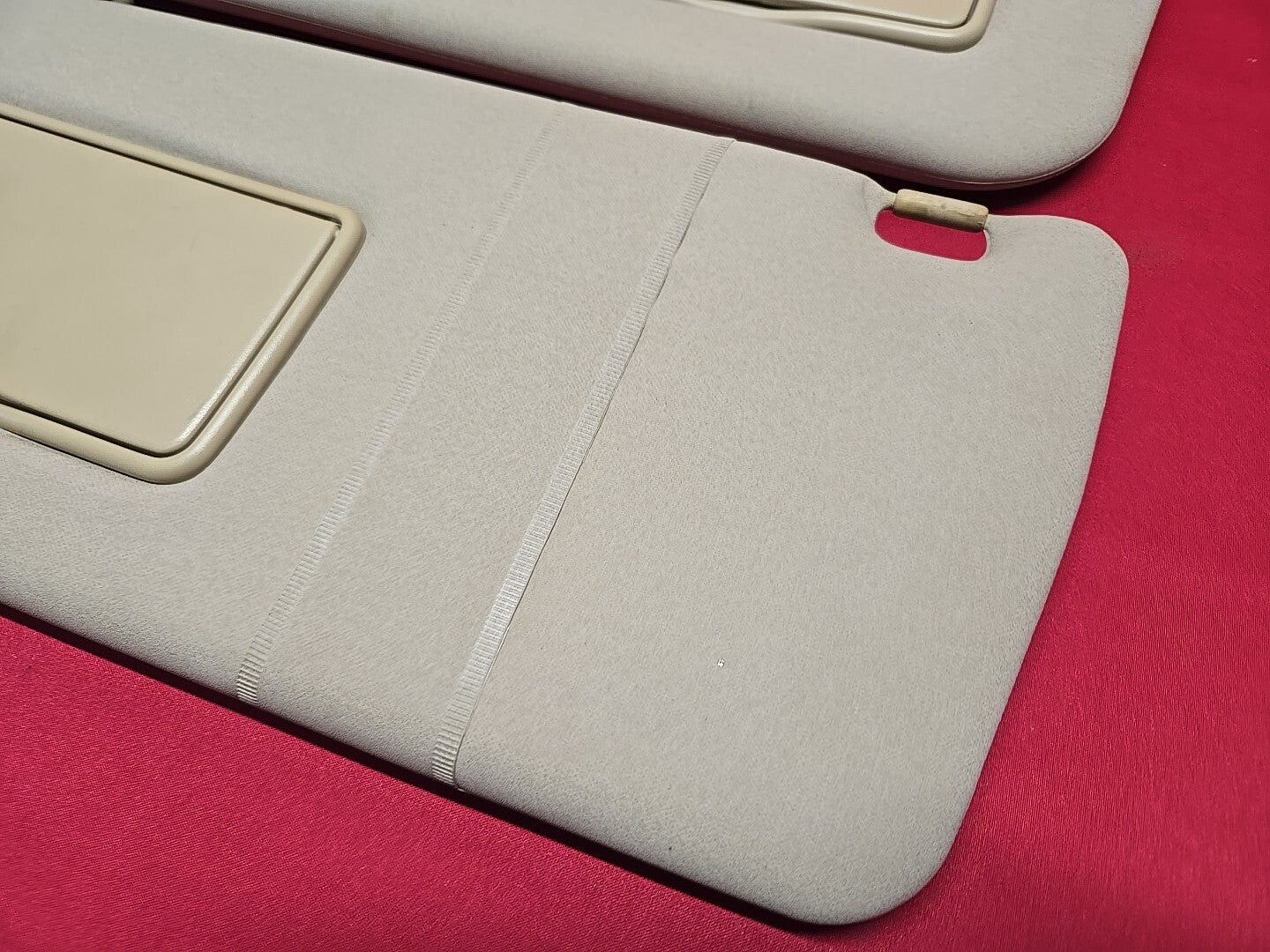 2001 - 2005 Mitsubishi Montero LEFT & RIGHT Sunvisor Shade SET Beige Basic Vinyl