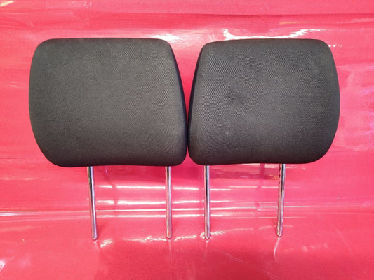 2007 2008 Suzuki SX4 Front Left Right Headrest Set of Two Black Cloth