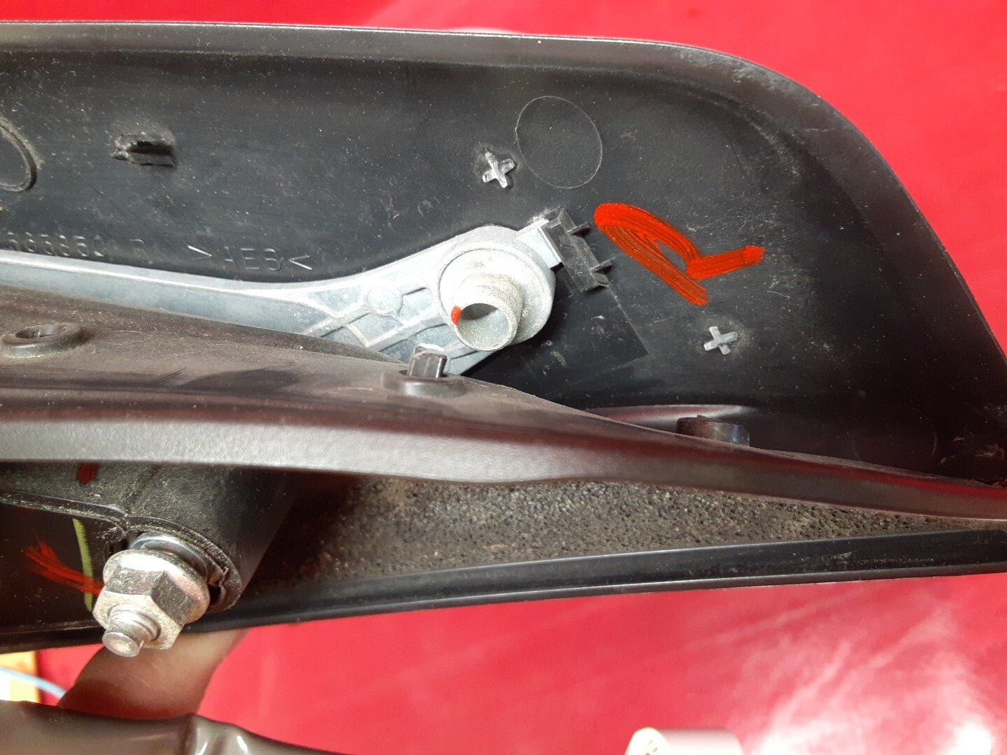 2007-2011 Suzuki SX4 RIGHT PASSENGER Power Door Mirror Manual Folding Non Heated