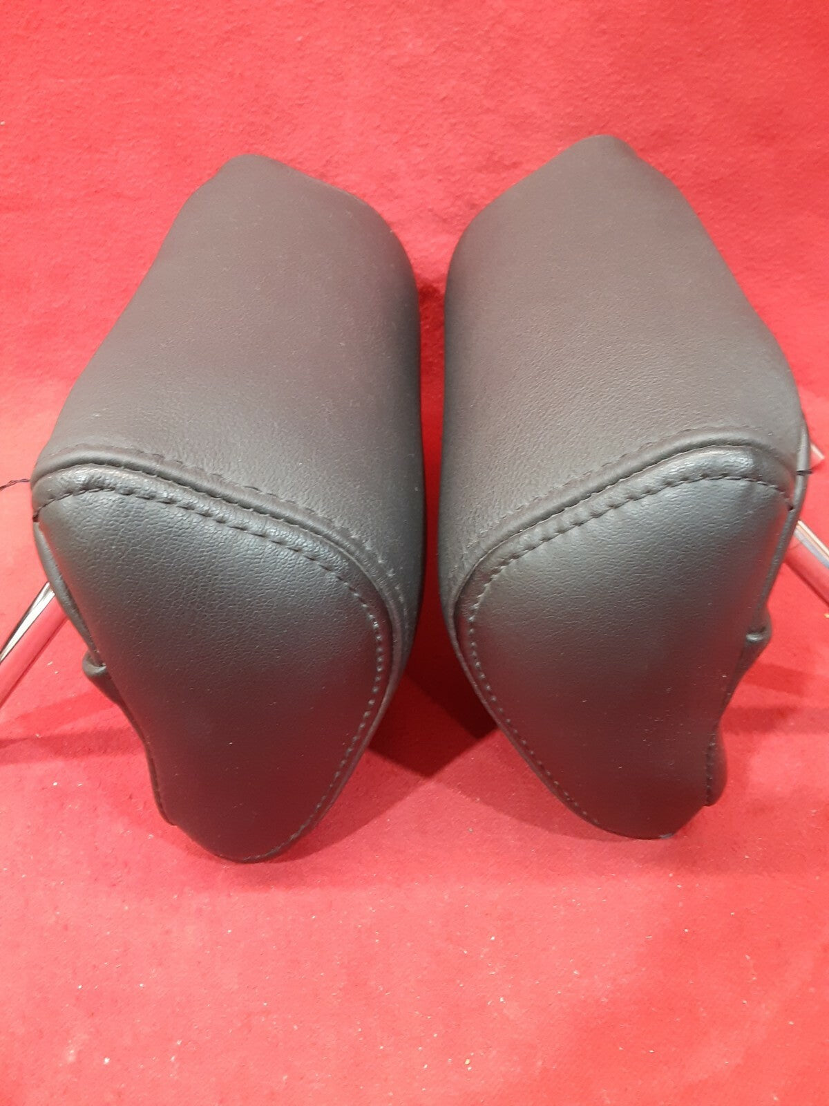 2004 - 2008 Nissan Maxima Leather Rear Left Right Headrest Set Black