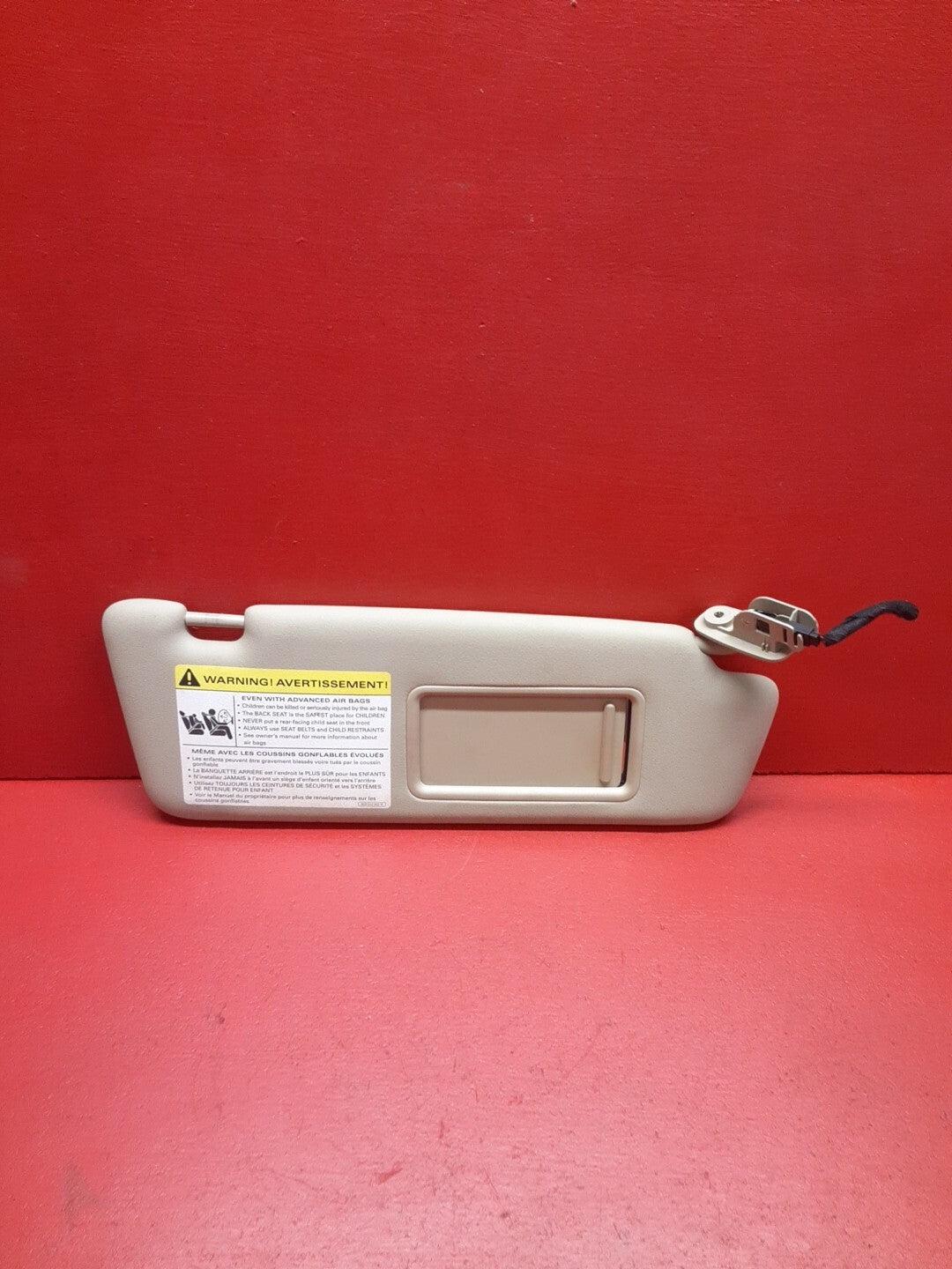 2005-2008 Audi A4 Quattro S4 RS4 Right Pass Sun Visor Beige 8E0-857-552-R