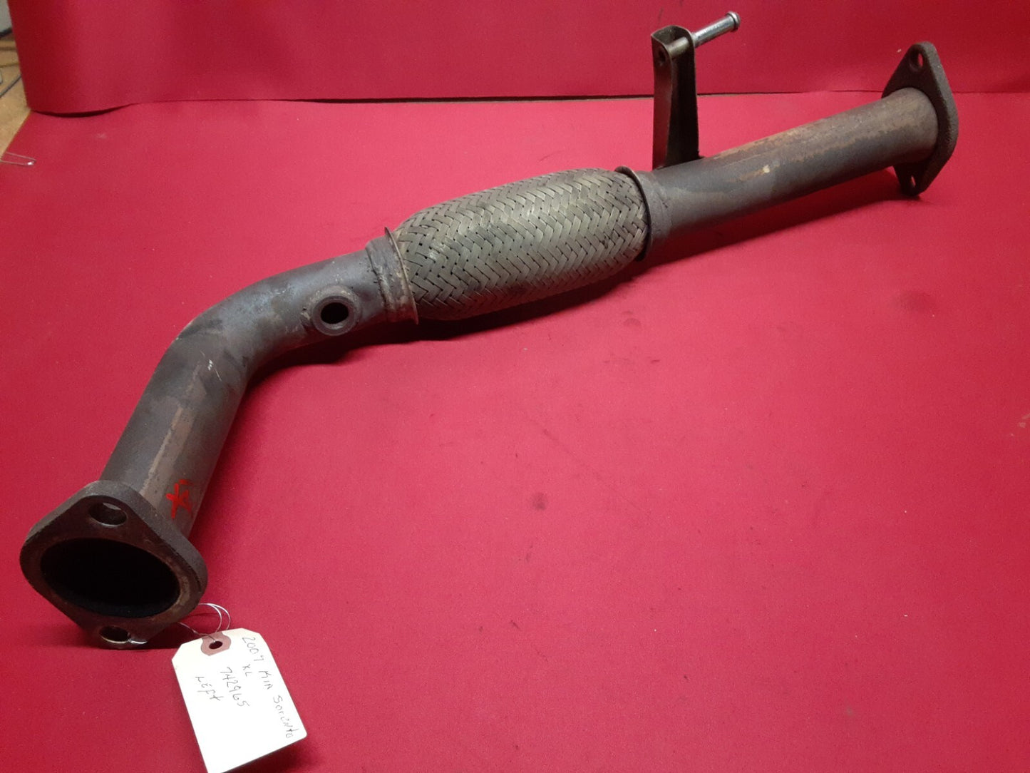 2007 - 2009 Kia Sorento V6 FRONT LEFT Intermediate Flex Pipe OEM	28610-3E030