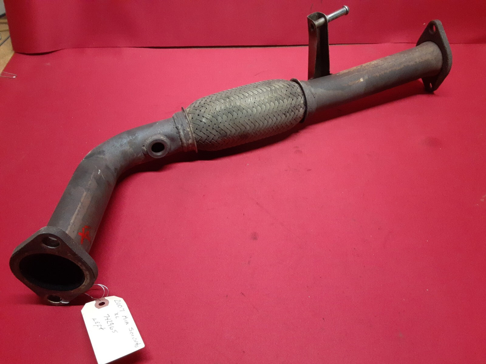 2007 - 2009 Kia Sorento V6 FRONT LEFT Intermediate Flex Pipe OEM	28610-3E030
