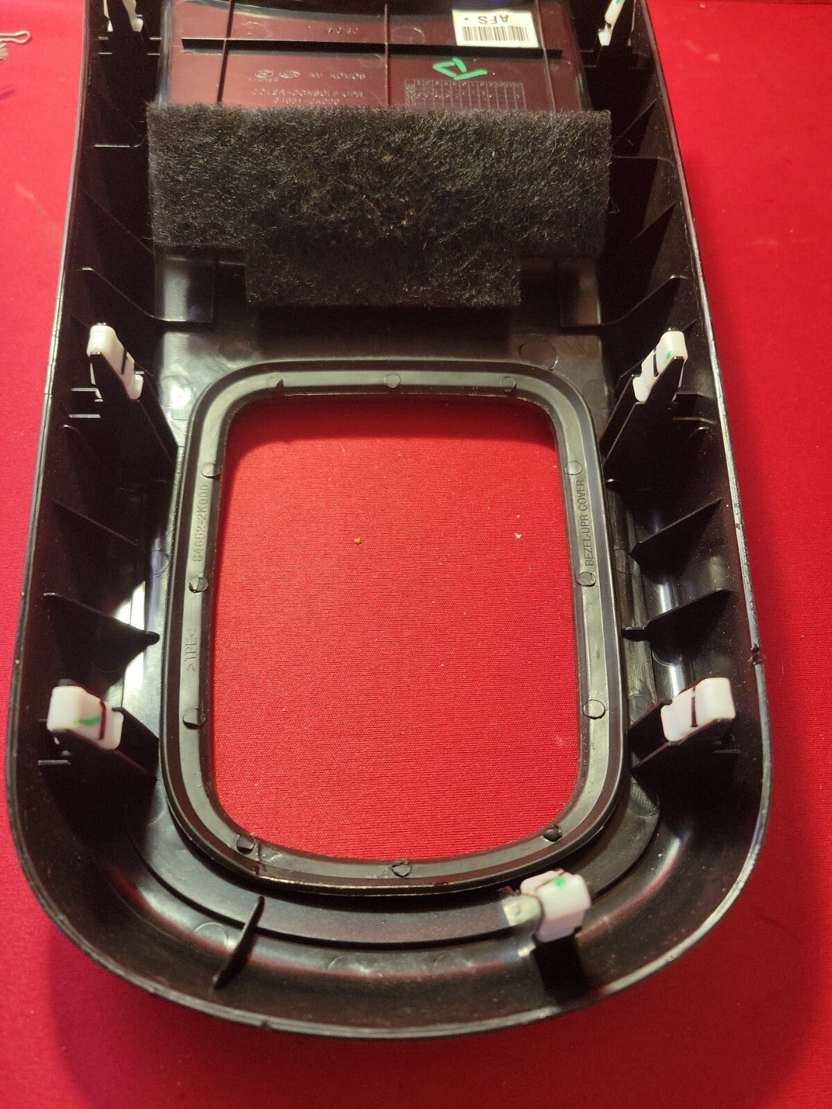2010 2011 Kia Soul Automatic Shifter Trim Bezel Upper console Cover 846502K020