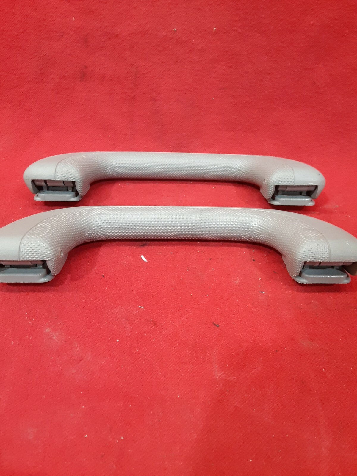 2003 Subaru Outback Legacy Grab Handles Set of 2 Grey Plastic Textured