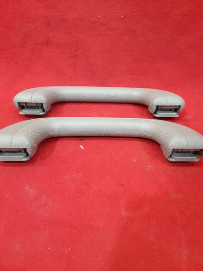 2003 Subaru Outback Legacy Grab Handles Set of 2 Grey Plastic Textured