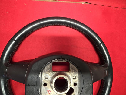 2007 - 2012 Audi A4 S4 Black Leather Standard 4 Spoke Steering Wheel w/ Cruise