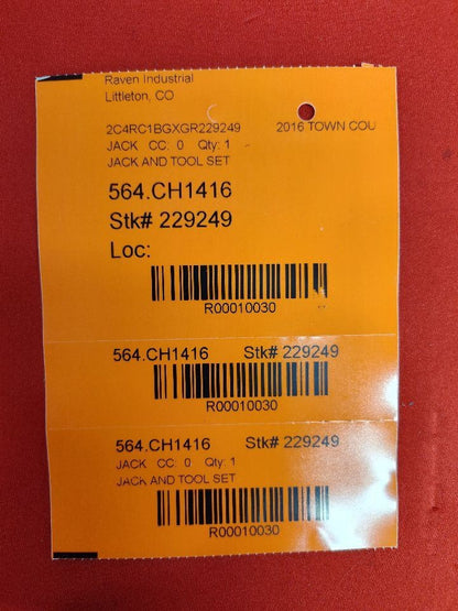 2008-2020 Chrysler Dodge Light Duty Van Emergency Spare Tire Scissor Jack SET