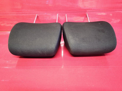 2007 2008 Suzuki SX4 Front Left Right Headrest Set of Two Black Cloth