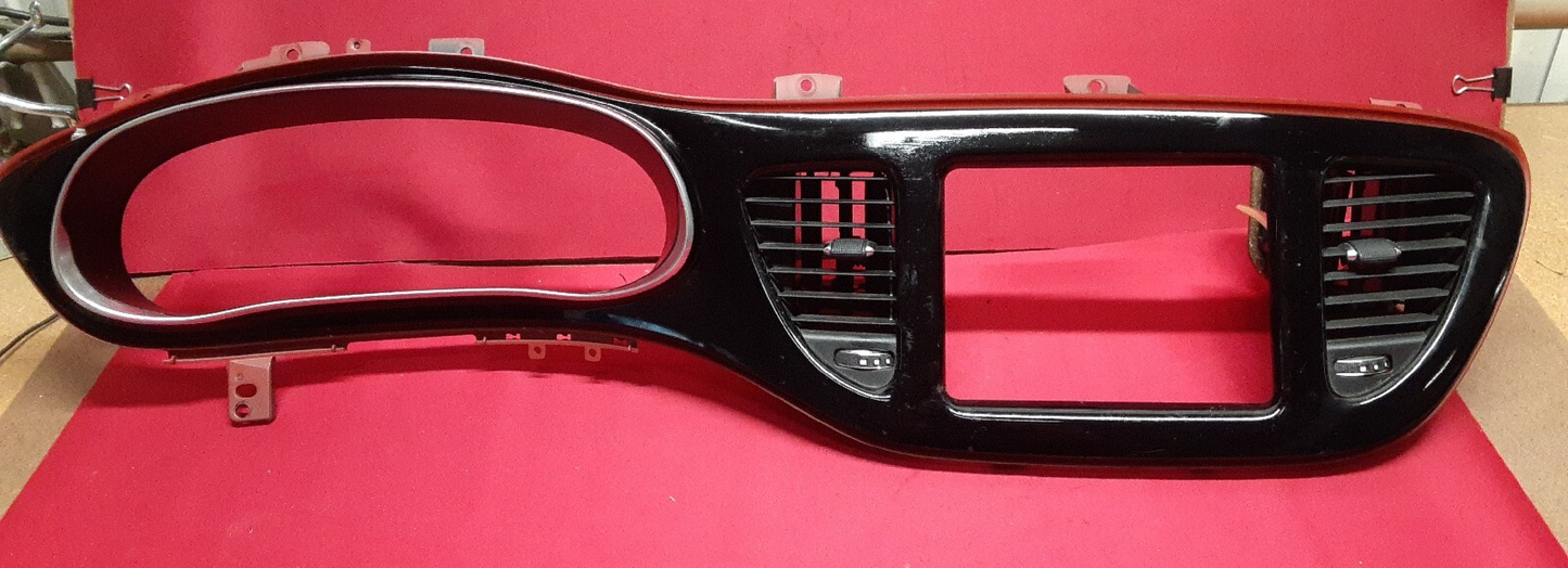 2013 - 2016 Dodge Dart Speedometer Instrument Dash Radio Bezel w/ Red 1ZV22LR5AB