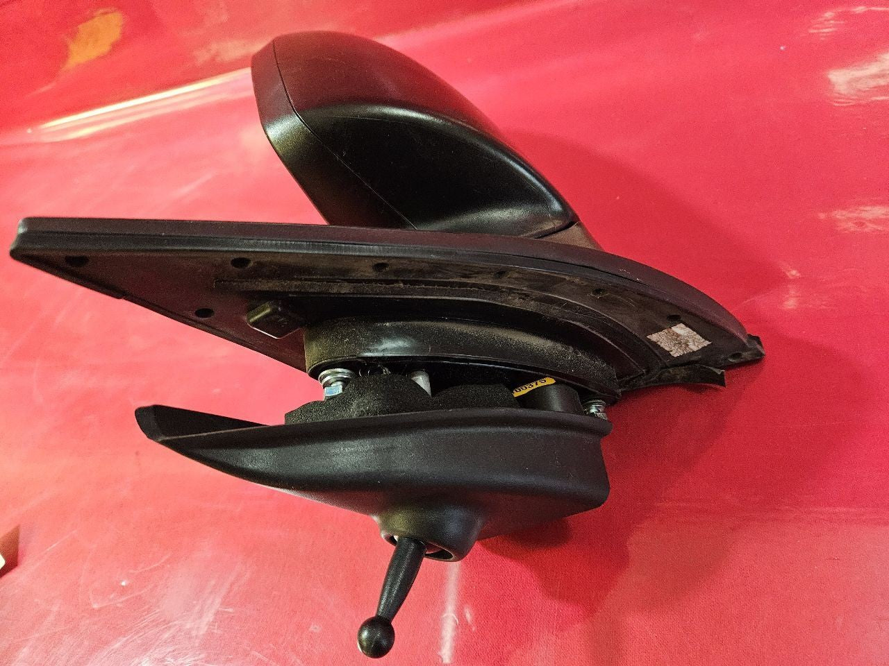 06-09 Hyundai Accent LEFT DRIVER Door Mirror Basic Textured Black Manual Adjust