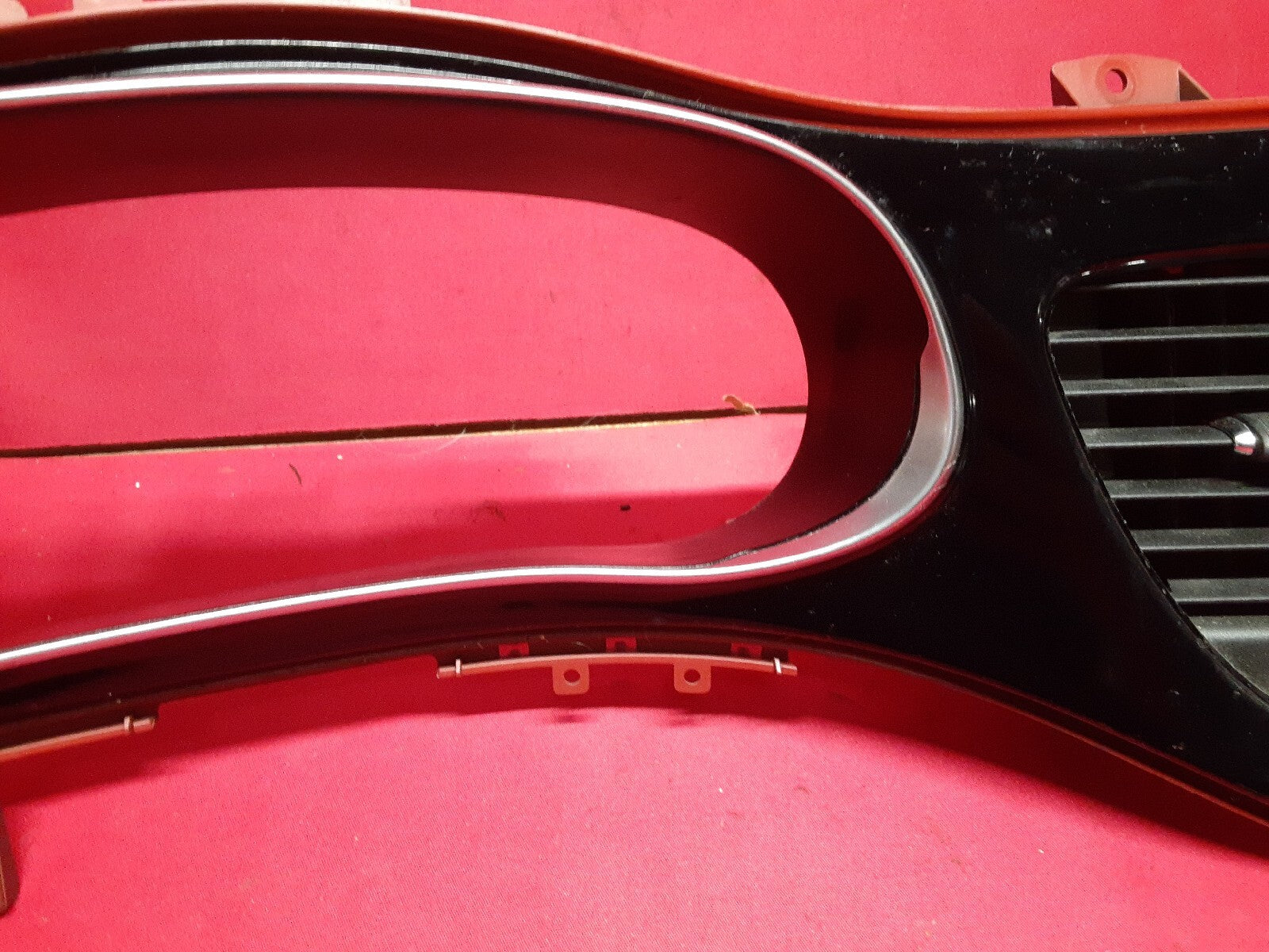 2013 - 2016 Dodge Dart Speedometer Instrument Dash Radio Bezel w/ Red 1ZV22LR5AB