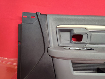 2013-2019 Dodge Ram HEMI Front Right Passenger Door Trim Panel -X8 Black / Grey
