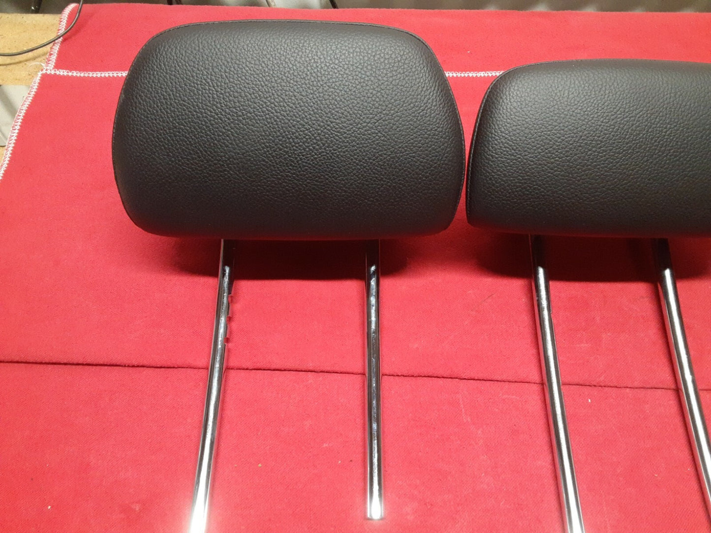 2008 - 2014 Mercedes C300 C-Class REAR Head Rest Black Leather FULL SET