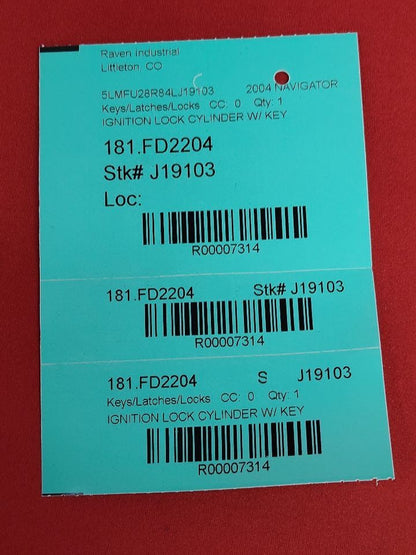 2003-2008 Lincoln Mercury Ford Ignition Door Lock Cylinder Theft Immobilizer SET