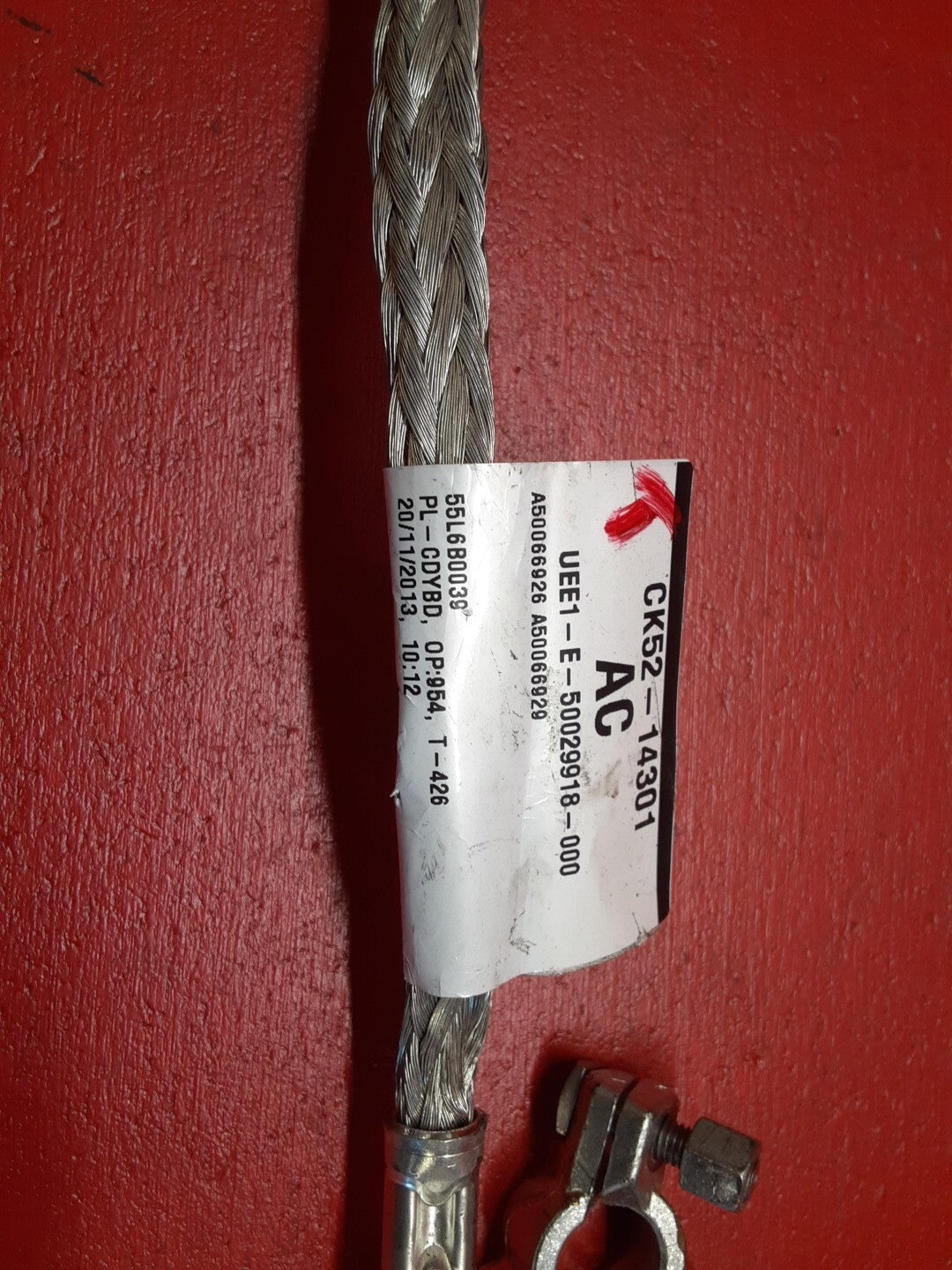 2013-2015 Land Rover Range Rover Negative Battery Ground Strap Cable CK5214301AC