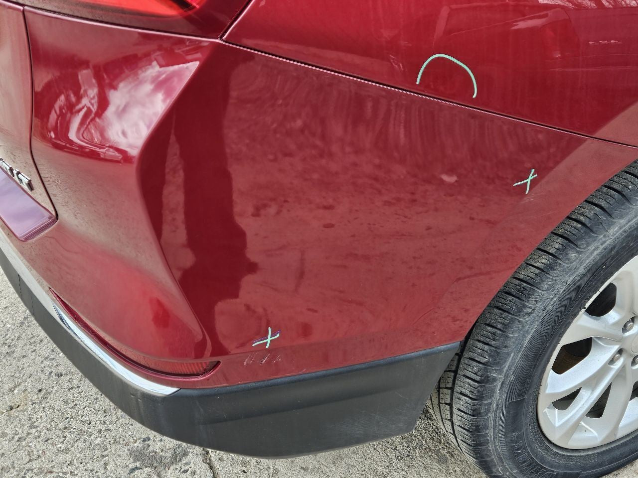 2018-2021 Chevy Equinox REAR Bumper Cover Upper / Lower 434B Glory Red Grade A
