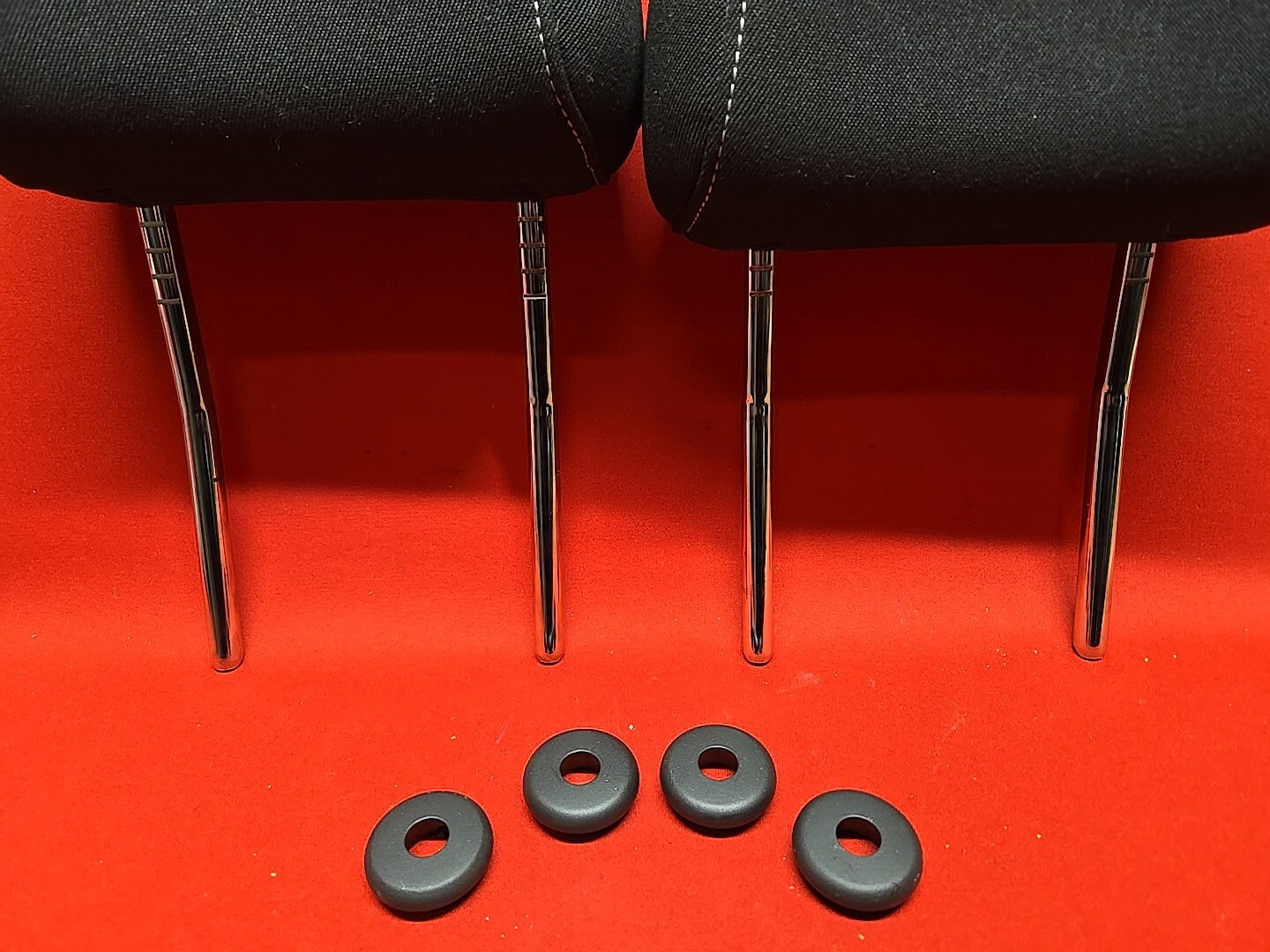 18-20 Buick Regal Sportback TourX FRONT Left Right Seat Headrest SET Black Cloth