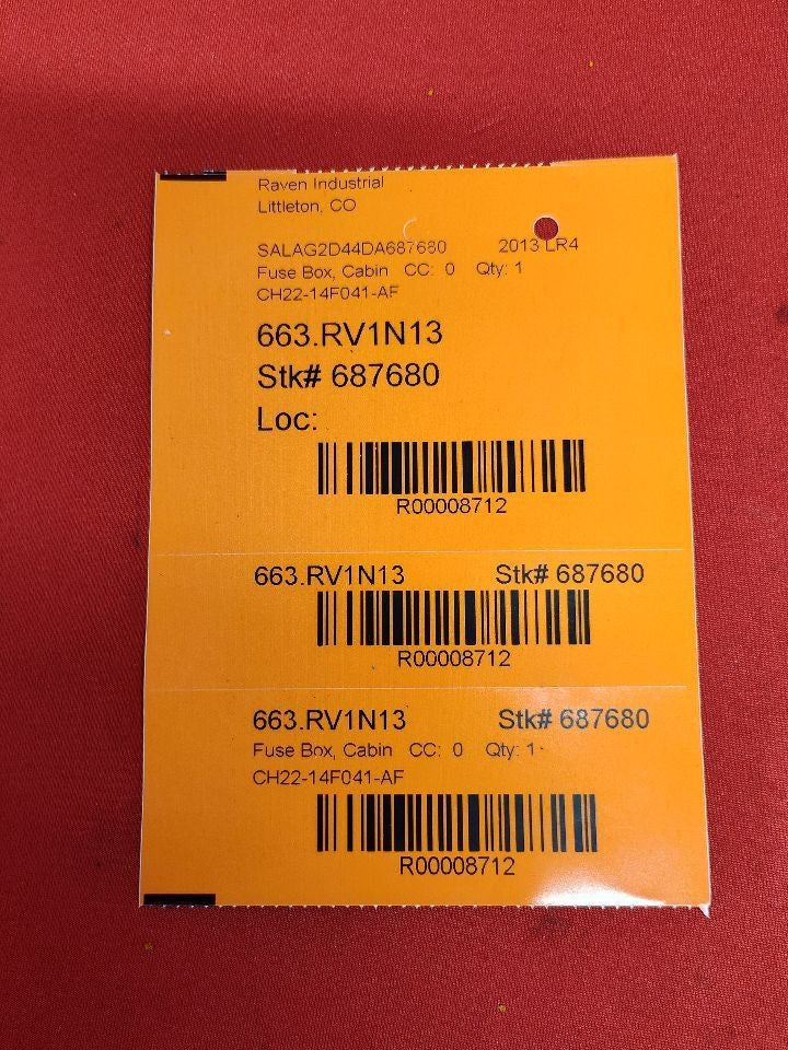 2012 2013 Land Rover LR4 5.0L Interior Cabin Fuse Box Junction Block Manual Tilt