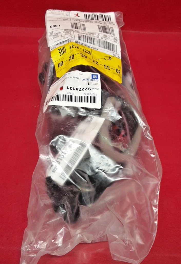 2016 2017 Genuine GM Chevrolet SS Front Left Driver Door Wiring Harness