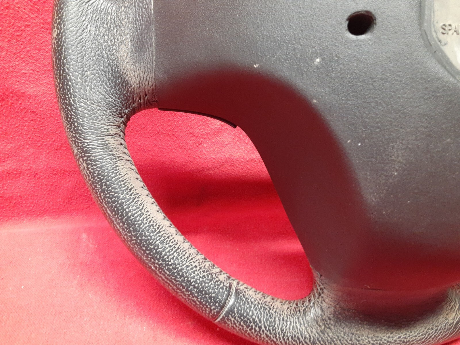 2004 - 2010 Volvo S40 Charcoal Black Steering Wheel Leather w/ Cruise & Audio
