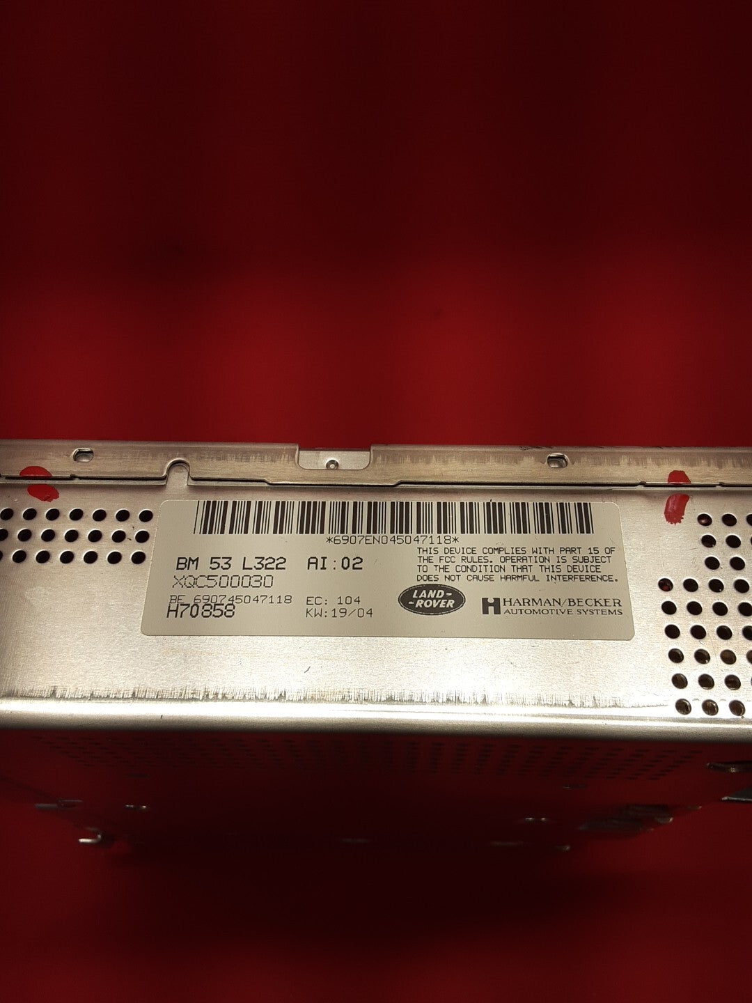 2003 2004 Range Rover HSE Radio Receiver AM/FM/CD/Cassette XQC500030