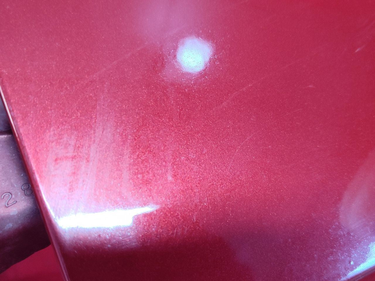 2007 2008 Dodge Charger Fuel Filler Door Lid w/ Cap PRH: Inferno Red Crystal