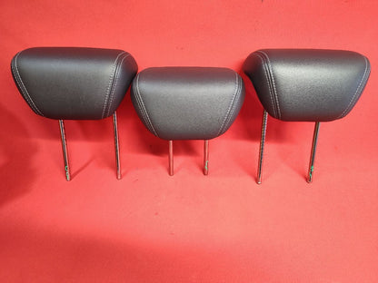 2008-2014 Subaru Tribeca REAR 2nd Second Row Headrest Set Black Leather
