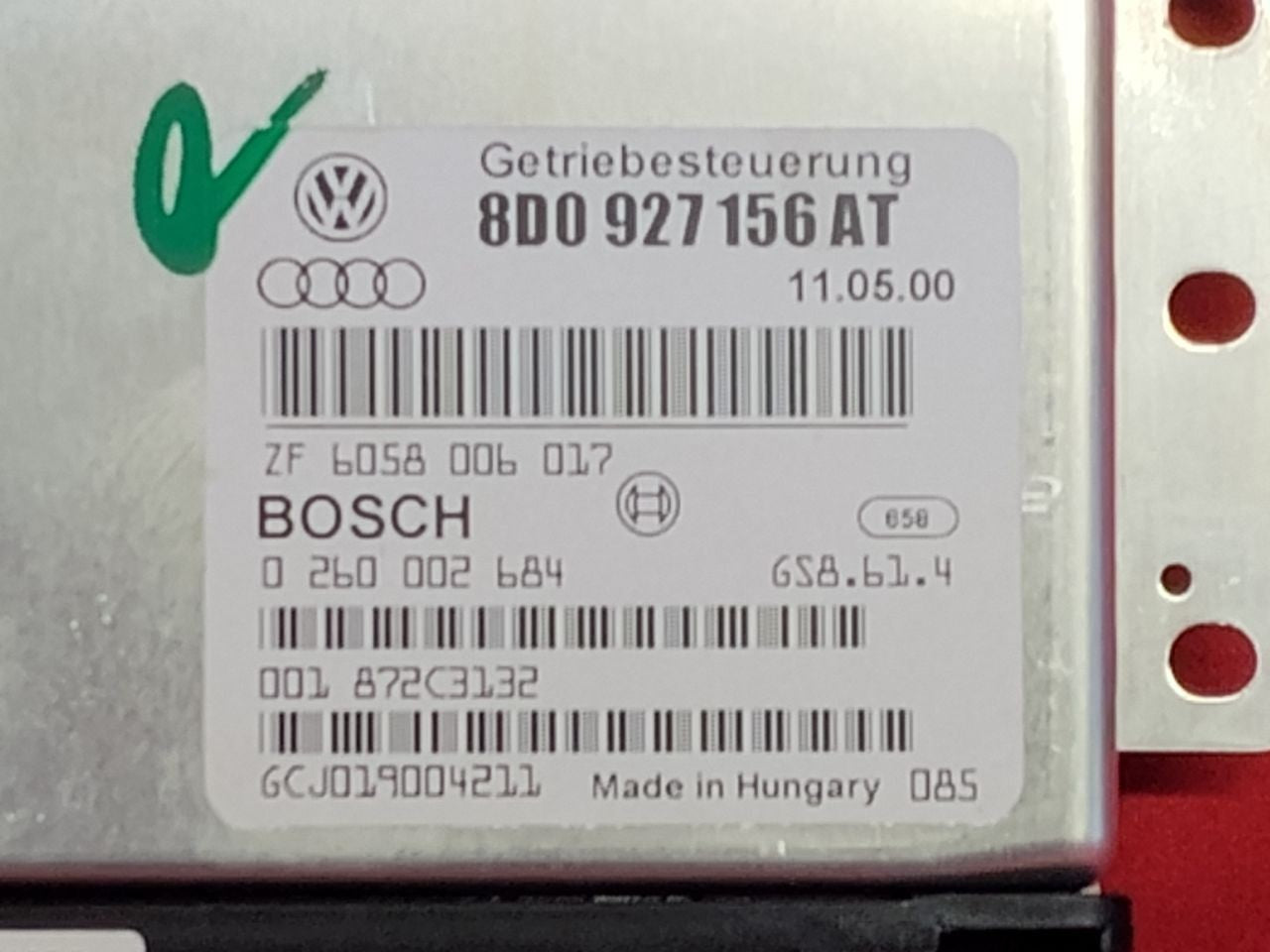 2000 2001 VW Passat Audi A4 Quattro Automatic Transmission Control Module TCM