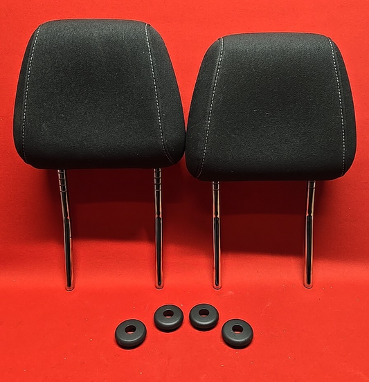 18-20 Buick Regal Sportback TourX FRONT Left Right Seat Headrest SET Black Cloth