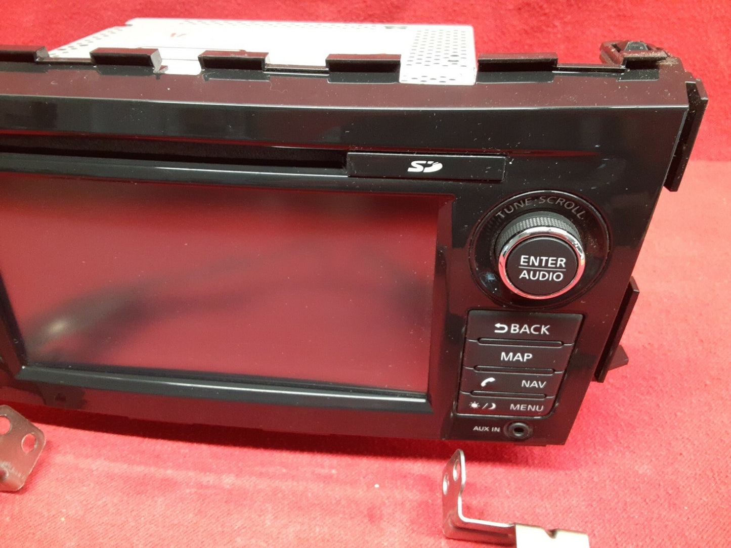 2013 Nissan Altima Radio Stereo Navigation Display Screen Unit & Brackets/Screws
