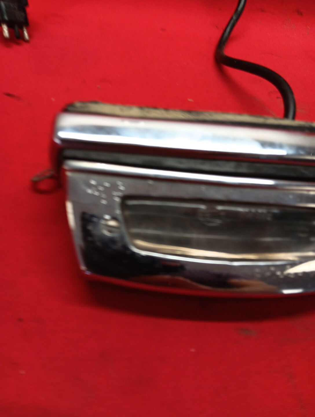 Mercedes-Benz Heela K2810 Rear License Plate Light Assembly CHROME OEM