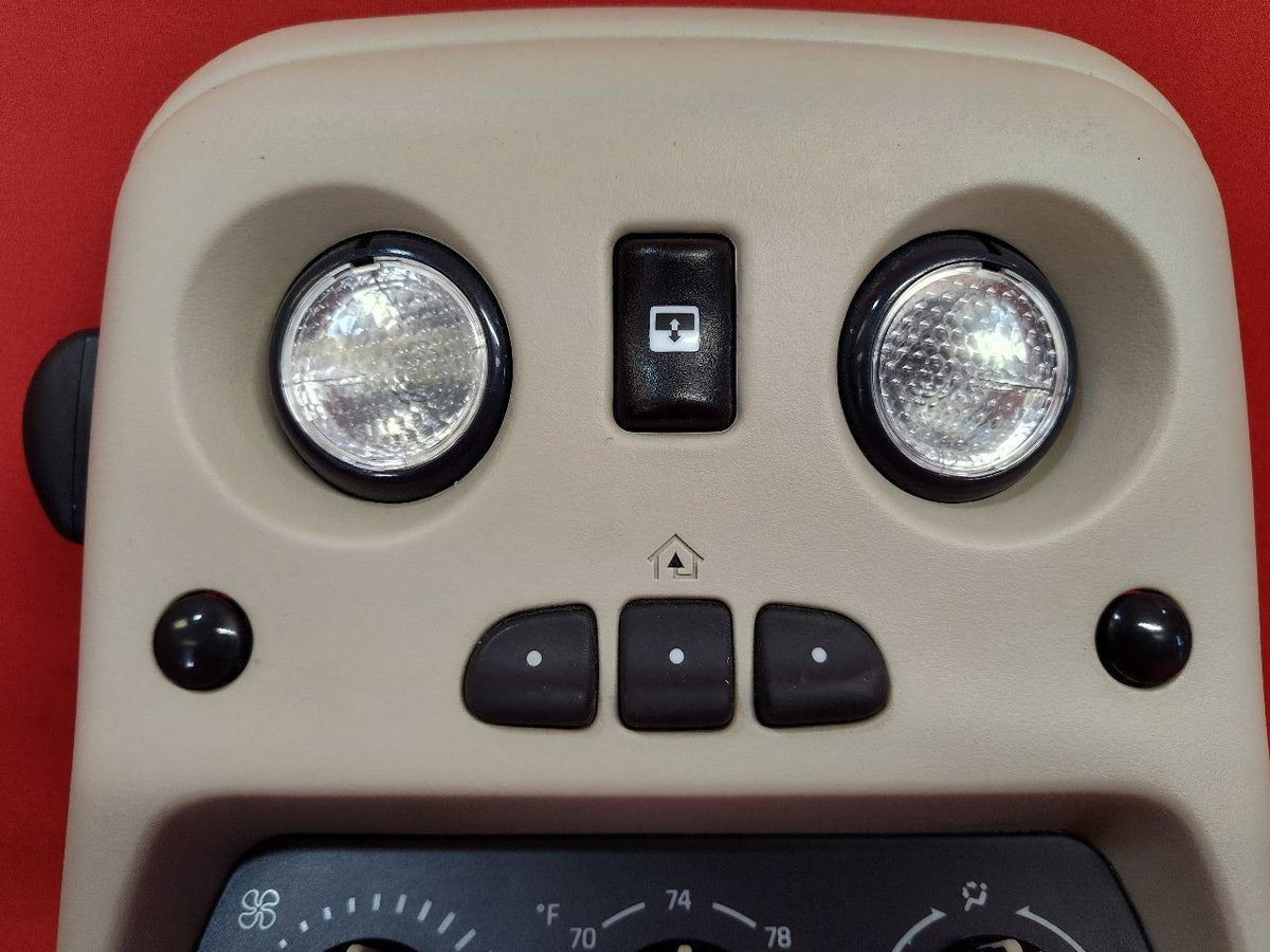 2003-2006 Suburban Escalade Yukon Roof Dome Light Map Console Beige w/ SUNROOF