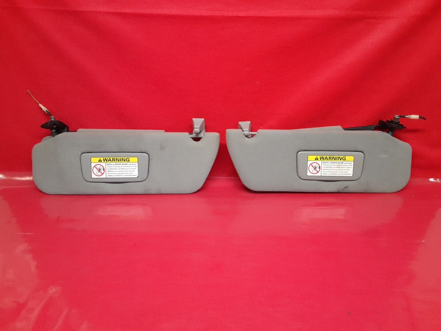 1995-2001 Ford Explorer LH / RH  /Driver / Passenger Sun Visor Set Gray