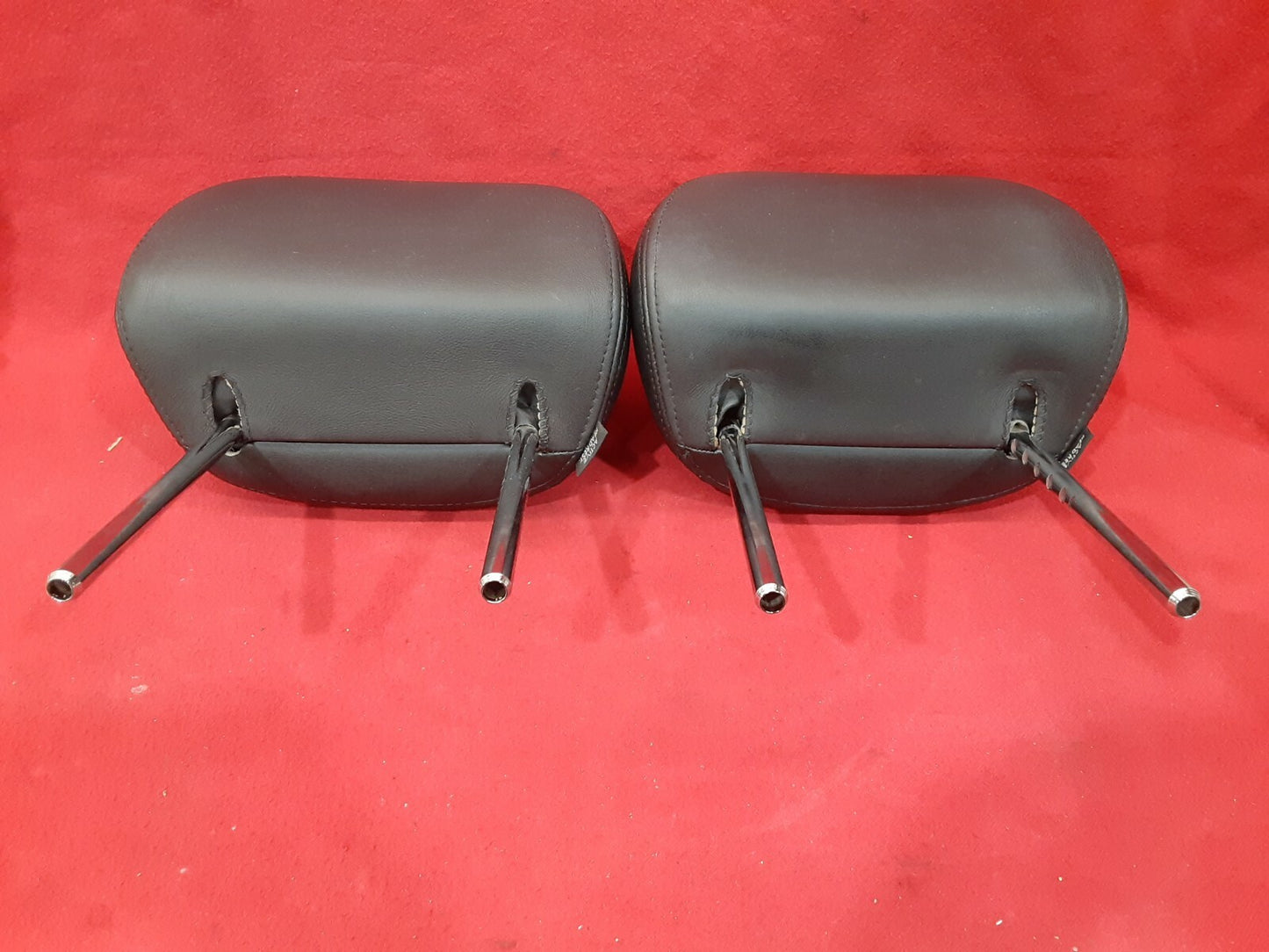 2004 - 2008 Nissan Maxima Leather Front Left Right Headrest Set Black