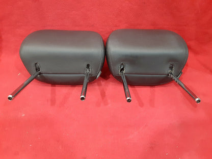 2004 - 2008 Nissan Maxima Leather Front Left Right Headrest Set Black