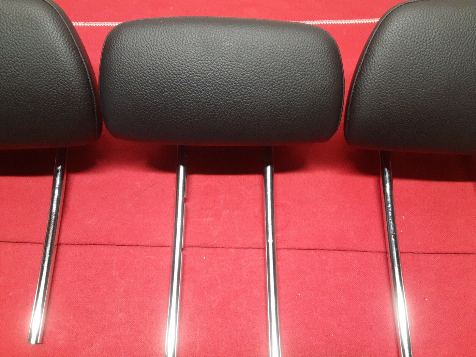 2008 - 2014 Mercedes C300 C-Class REAR Head Rest Black Leather FULL SET