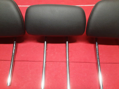 2008 - 2014 Mercedes C300 C-Class REAR Head Rest Black Leather FULL SET