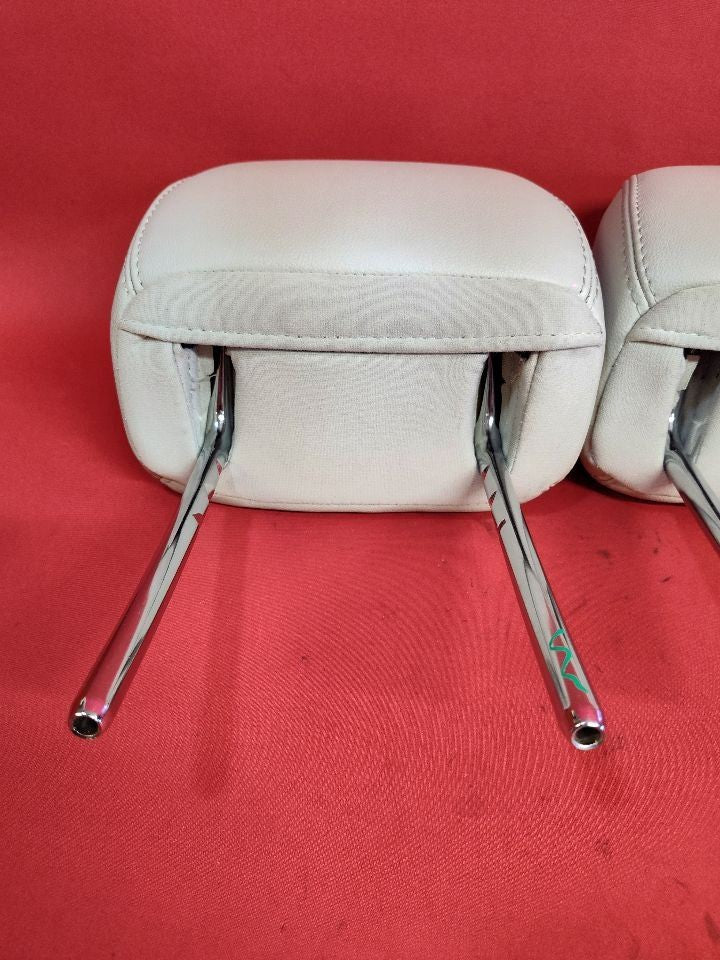 2013 2014 Ford Focus FRONT Left Right Seat Headrest Set Medium Stone LEATHER