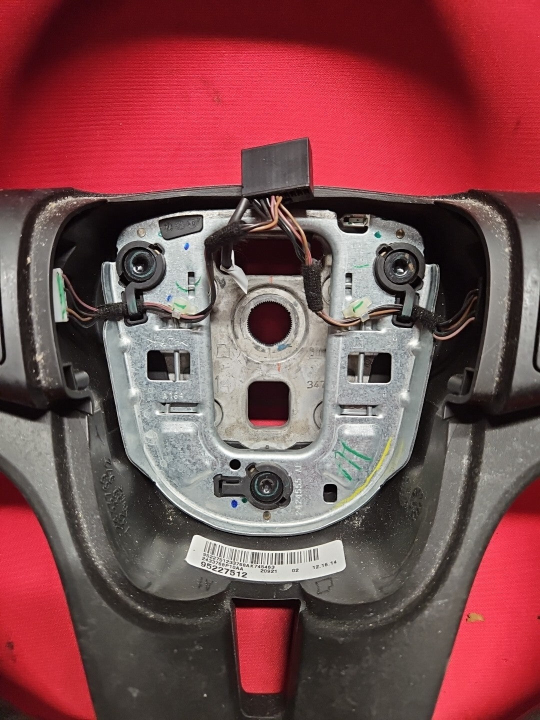 2011 - 2016 Chevy Chevrolet Cruze Steering Wheel Black w/ Cruise 95227512