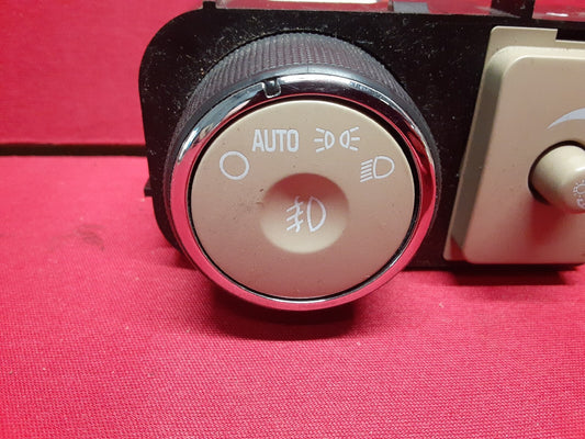 2006 2007 Buick Lucerne Headlight Lamp w/ FOG Switch & Rheostat Dimmer Cashmere