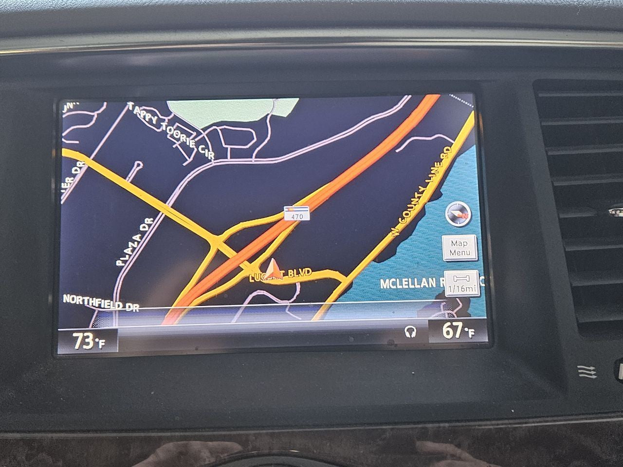 2010-2018 Infiniti 2011-2020 Nissan Navigation GPS Information Display Screen