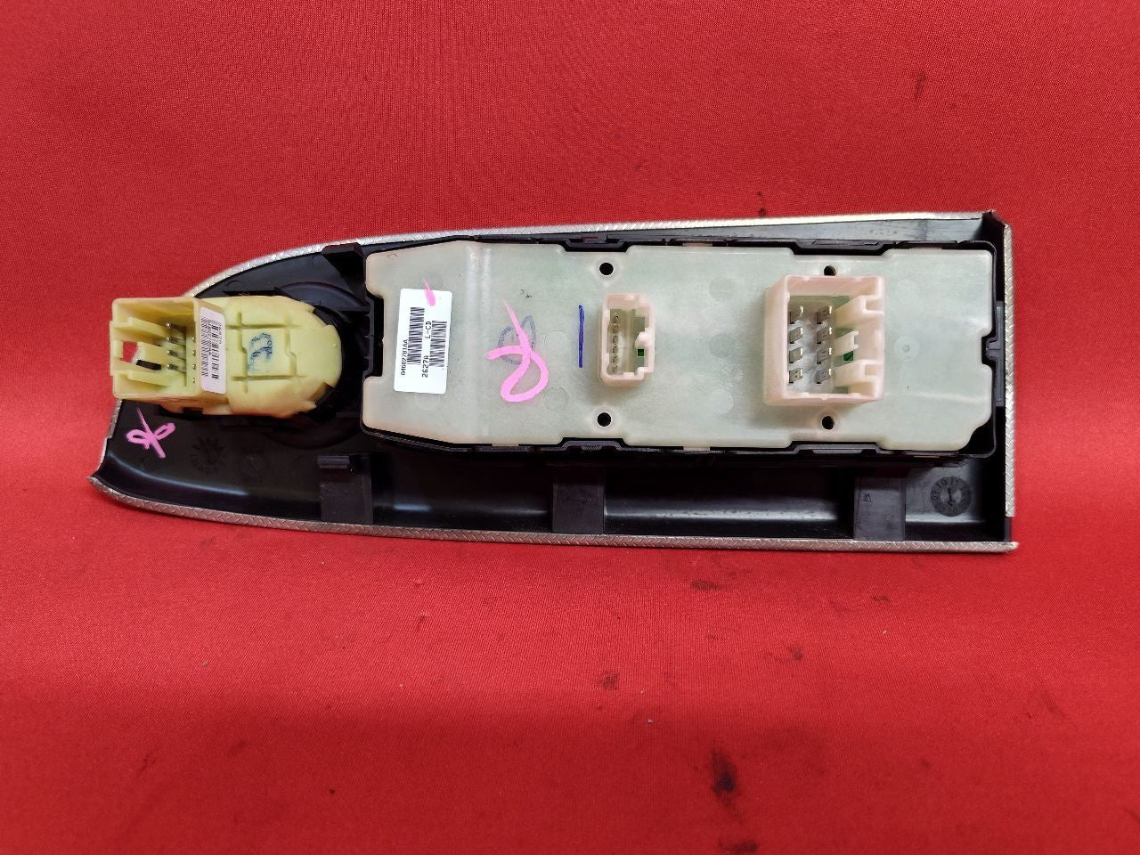 2008-2010 Jeep Grand Cherokee LEFT DRIVER Master Window Switch w/ Bezel Silver