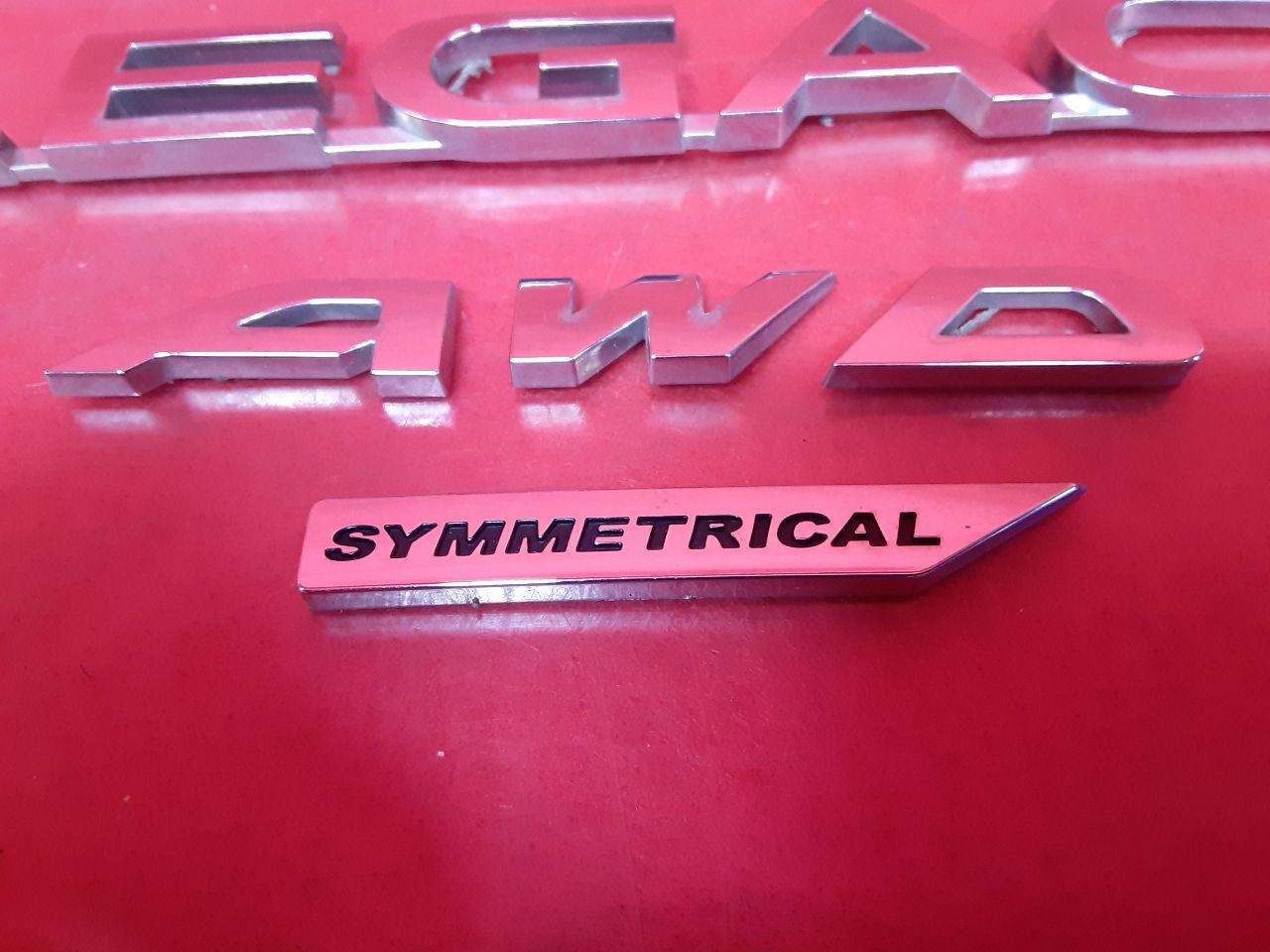 2015-2019 Subaru Legacy Sedan 2.5L H4 Symmetrical AWD Rear Emblem Badging Set